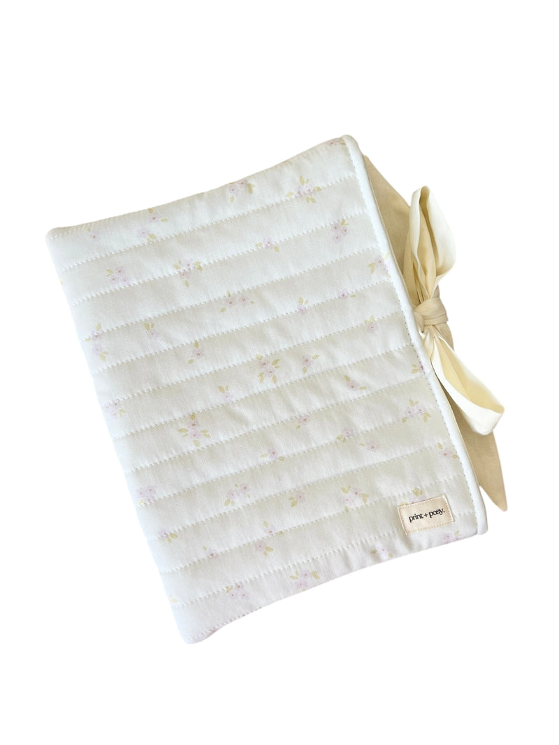 Little Lilac Quilted Book Sleeve