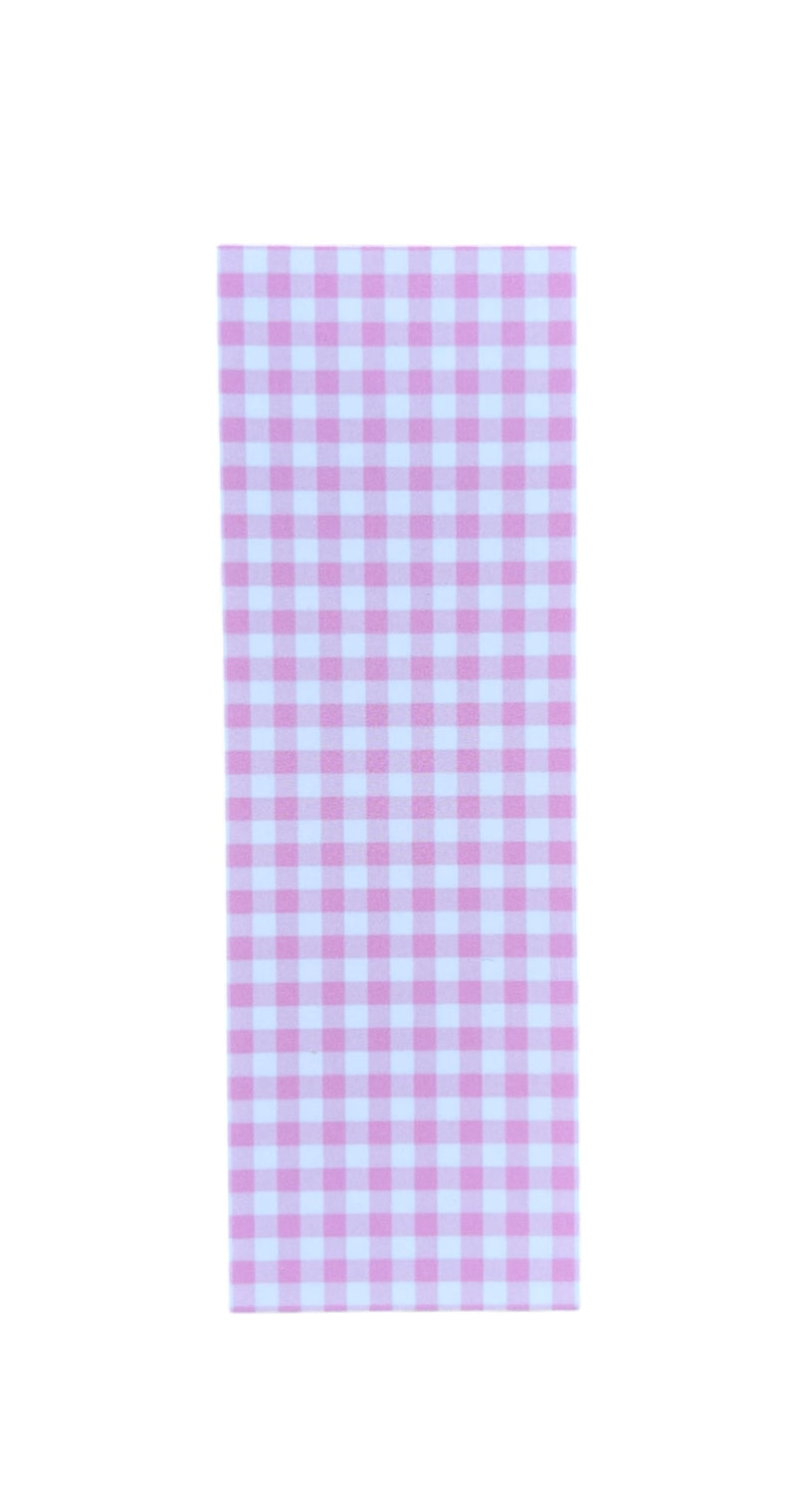 Pink Gingham Bookmark