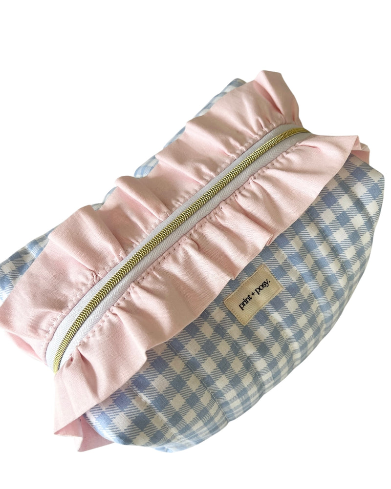 Wren Gingham Ruffle Carry-All
