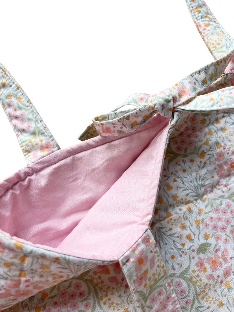Bouquet Quilted Bucket Tie Tote
