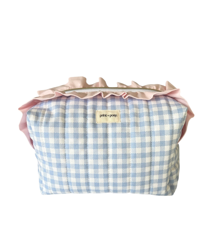 Wren Gingham Ruffle Carry-All
