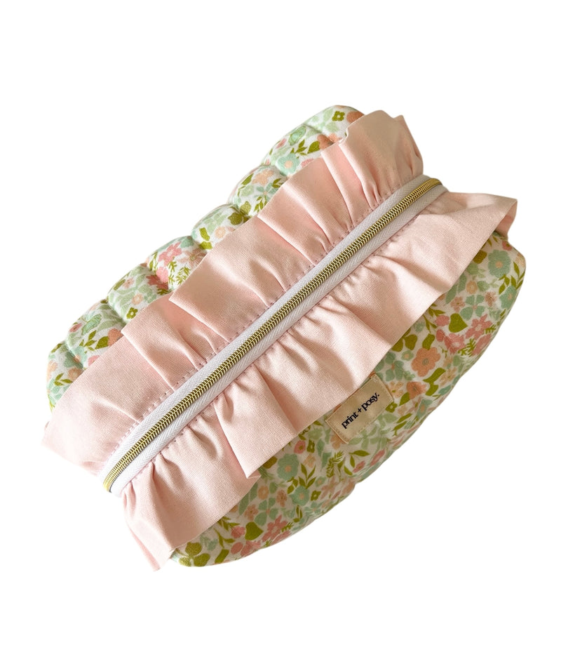Greta Gingham Ruffle Carry-All