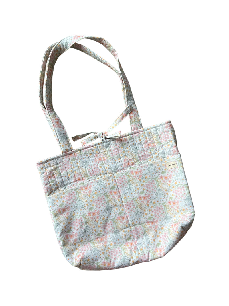 Bouquet Quilted Bucket Tie Tote