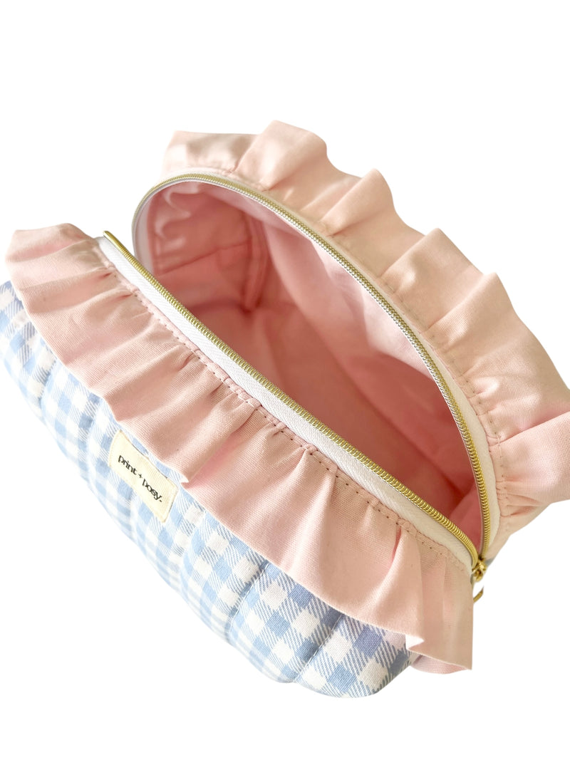 Wren Gingham Ruffle Carry-All