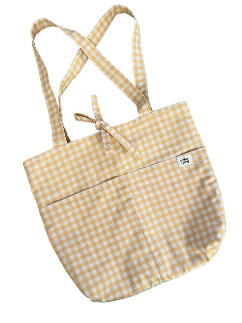 Bucket Tie Tote Bag Sewing Pattern