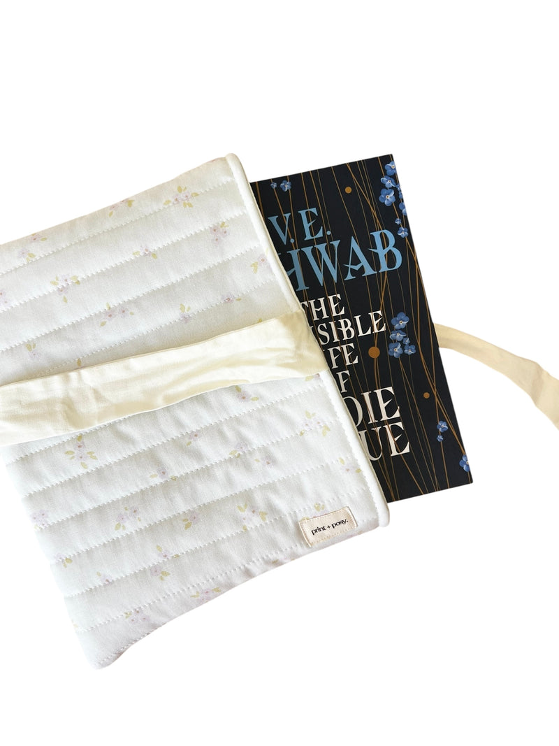 Little Lilacs Quilted Book Sleeve