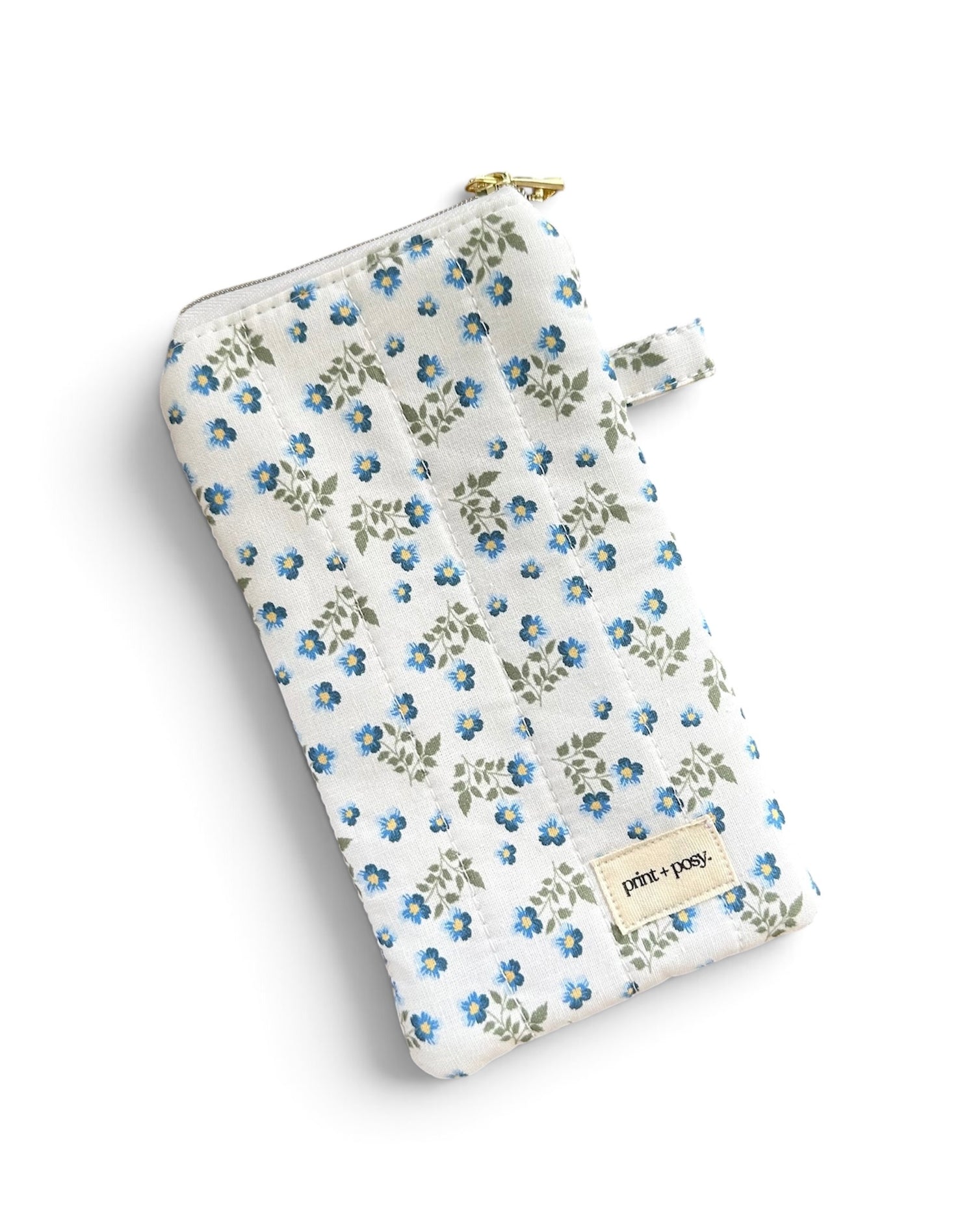Ditsy Blue Sunglasses Case