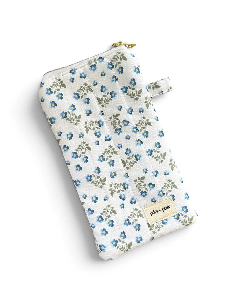 Ditsy Blue Sunglasses Case