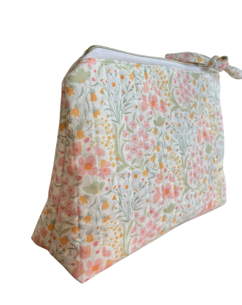 Bouquet Quilted Makeup Pouch