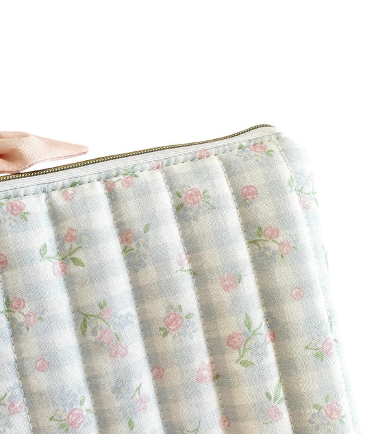 Mabel Gingham Quilted Kindle Sleeve