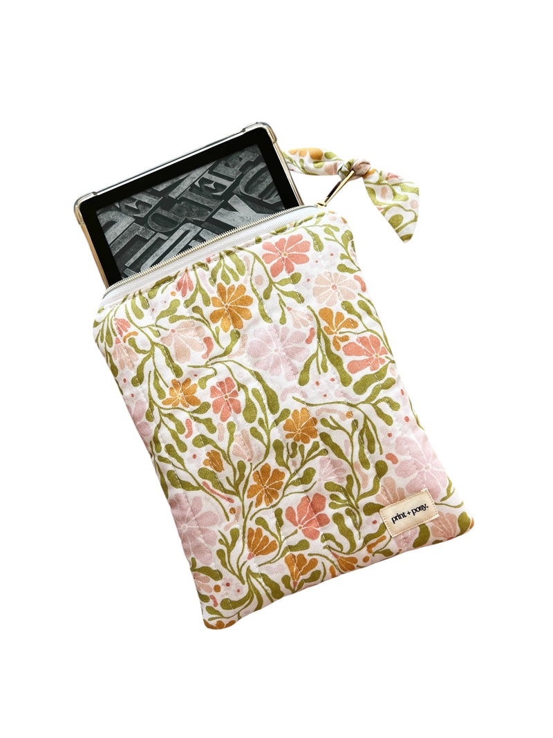 Spring Garden Quilted Kindle Sleeve
