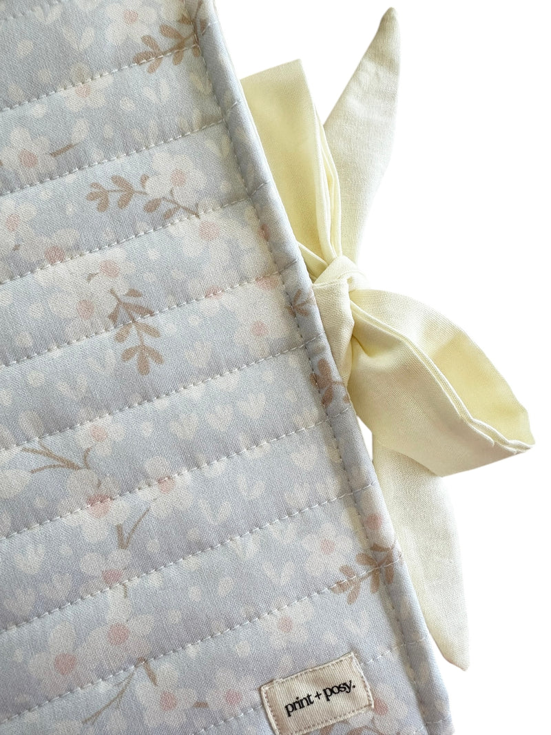 Snowdrop Quilted Book Sleeve