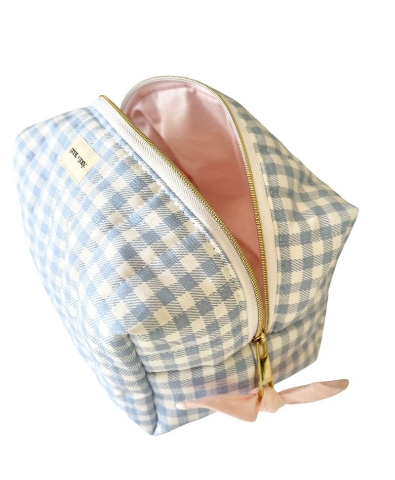 Wren Gingham Quilted Carry-All
