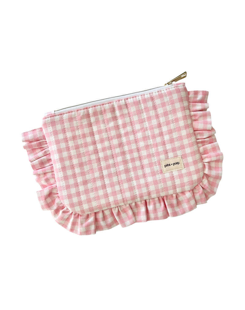Rosa Gingham Ruffle Pocket