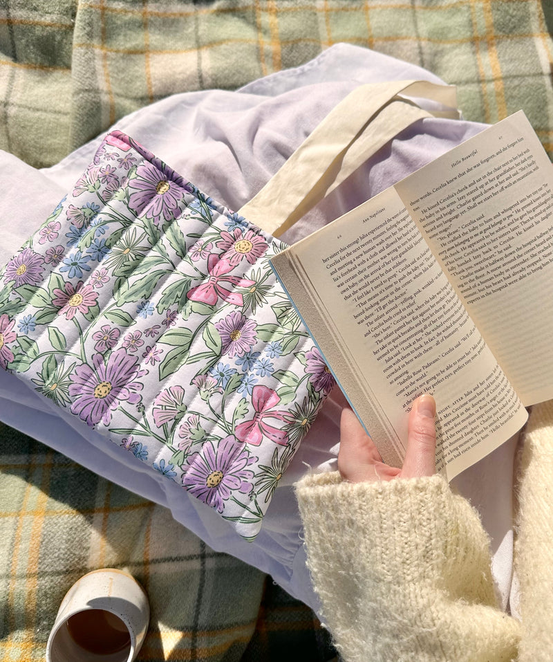 Meadow Quilted Book Sleeve