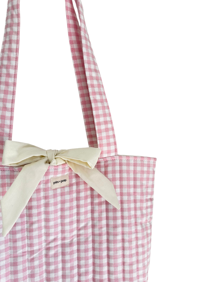 Rosa Gingham Sunday Tote