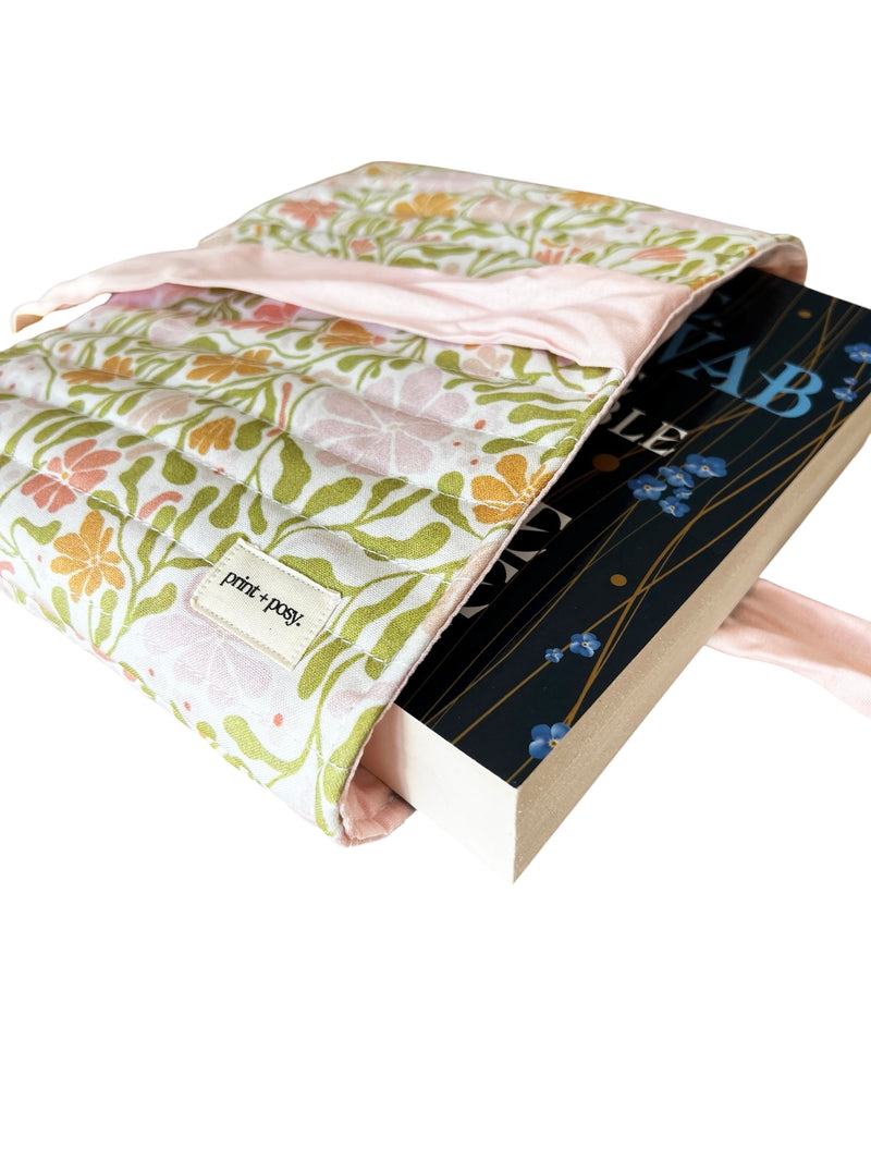 Spring Garden Quilted Book Sleeve