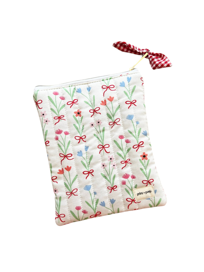 Rosie Bows Quilted Kindle Sleeve