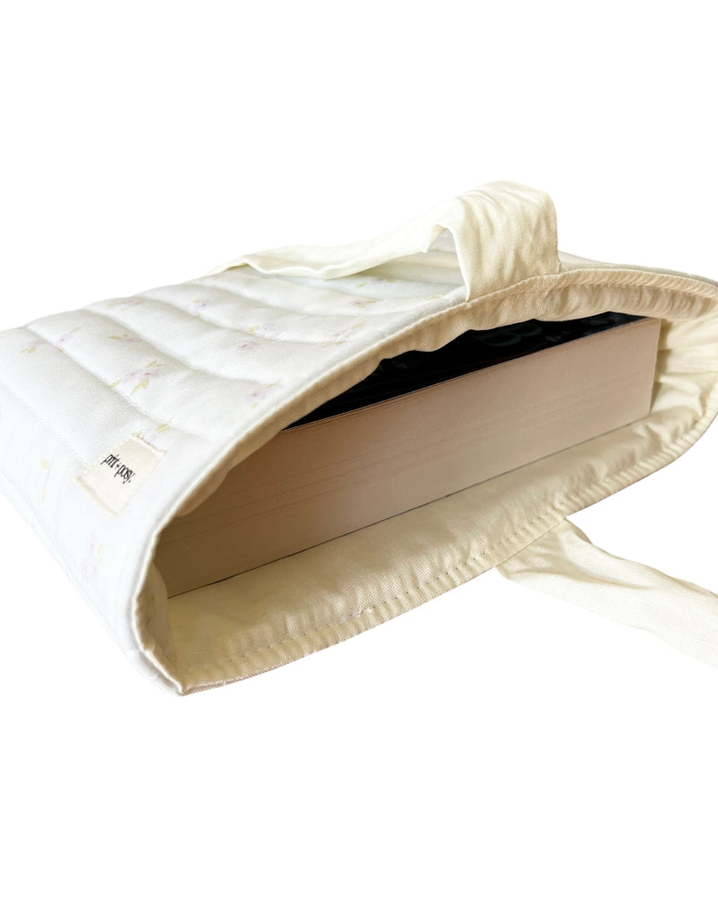 Little Lilacs Quilted Book Sleeve
