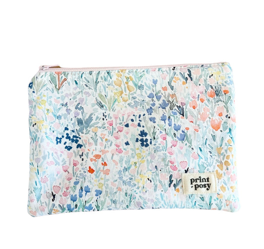 Flower Fields Zipper Pouch