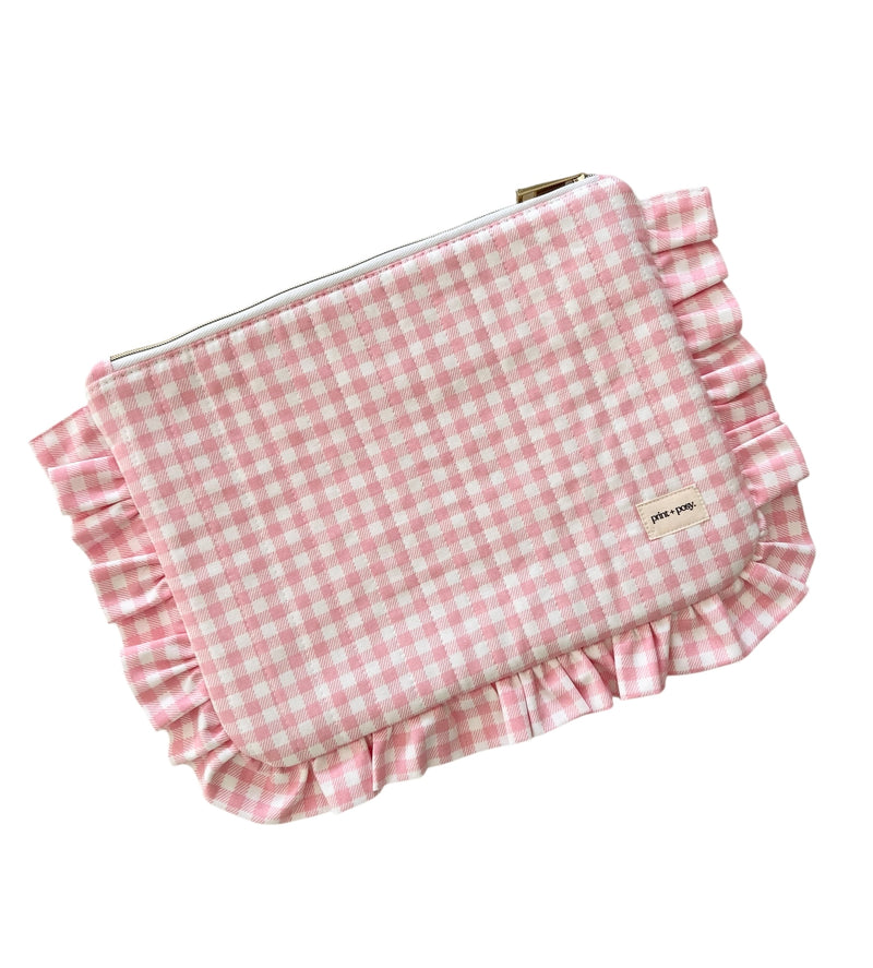 Rosa Gingham Ruffle Pocket