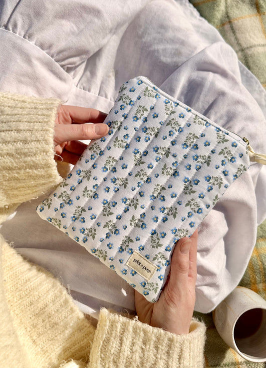 Ditsy Blue Kindle Sleeve