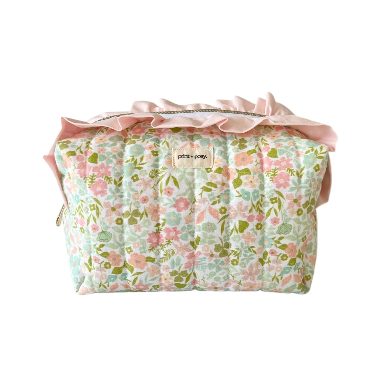 Greta Gingham Ruffle Carry-All