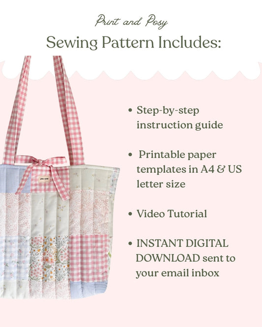 Elsie Everyday Tote Bag Sewing Pattern