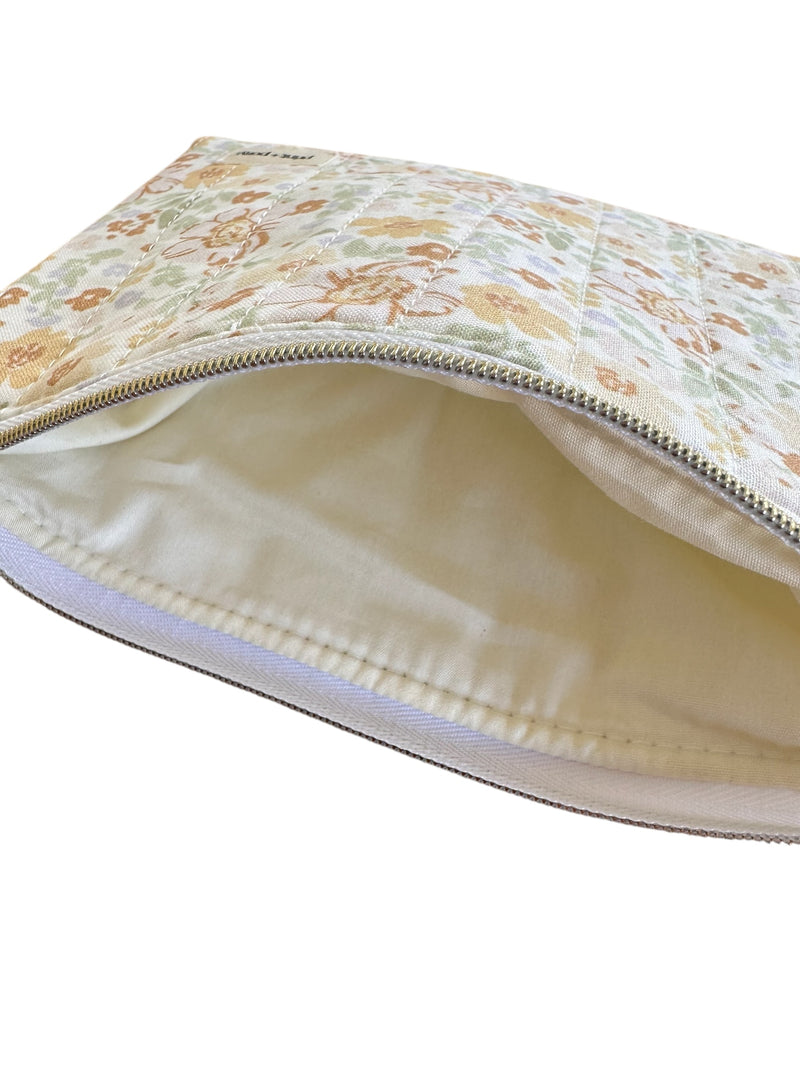 Marigold Quilted Zipper Pouch