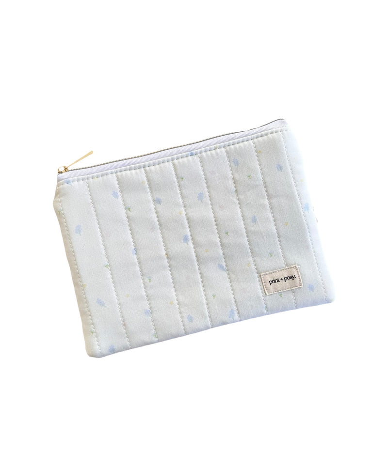 Buttercream Quilted Zipper Pouch