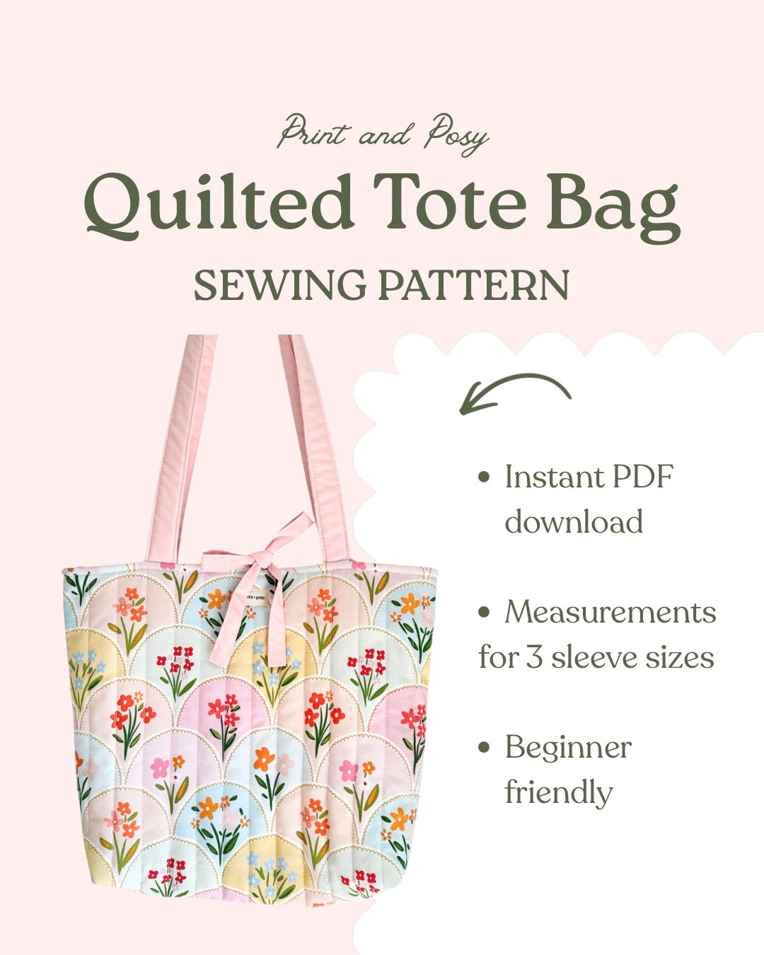 Elsie Everyday Tote Bag Sewing Pattern