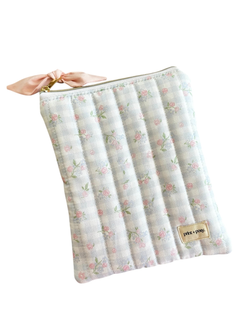 Mabel Gingham Quilted Kindle Sleeve