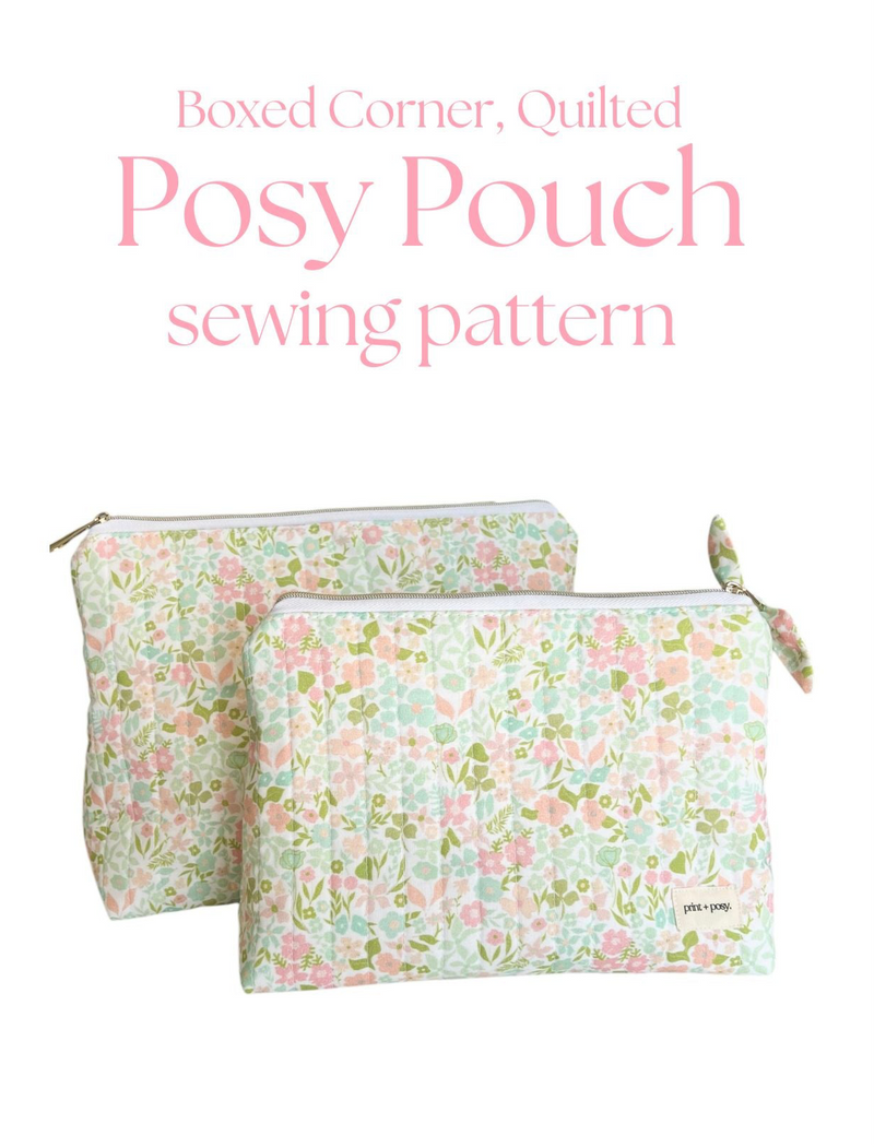 Quilted Posy Pouch Sewing Pattern