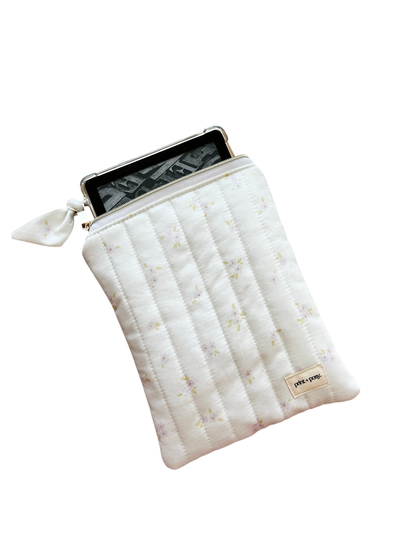 Little Lilacs Quilted Kindle Sleeve