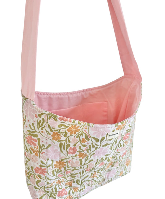 Spring Garden Quilted Bow Tote
