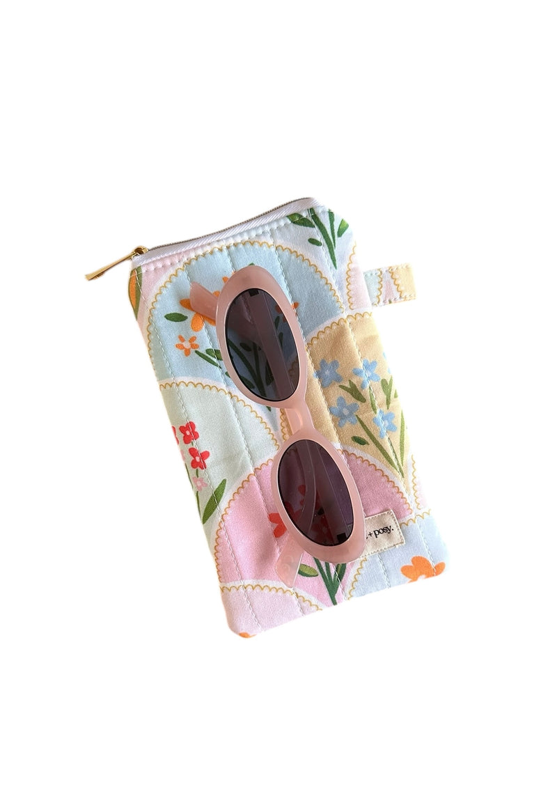 Daisy Mosaic Quilted Sunnies Pouch