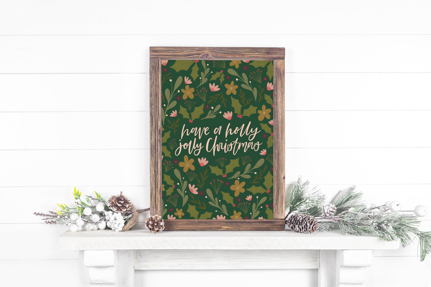 Holly Jolly Christmas Print