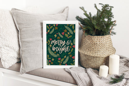 Merry and Bright Print