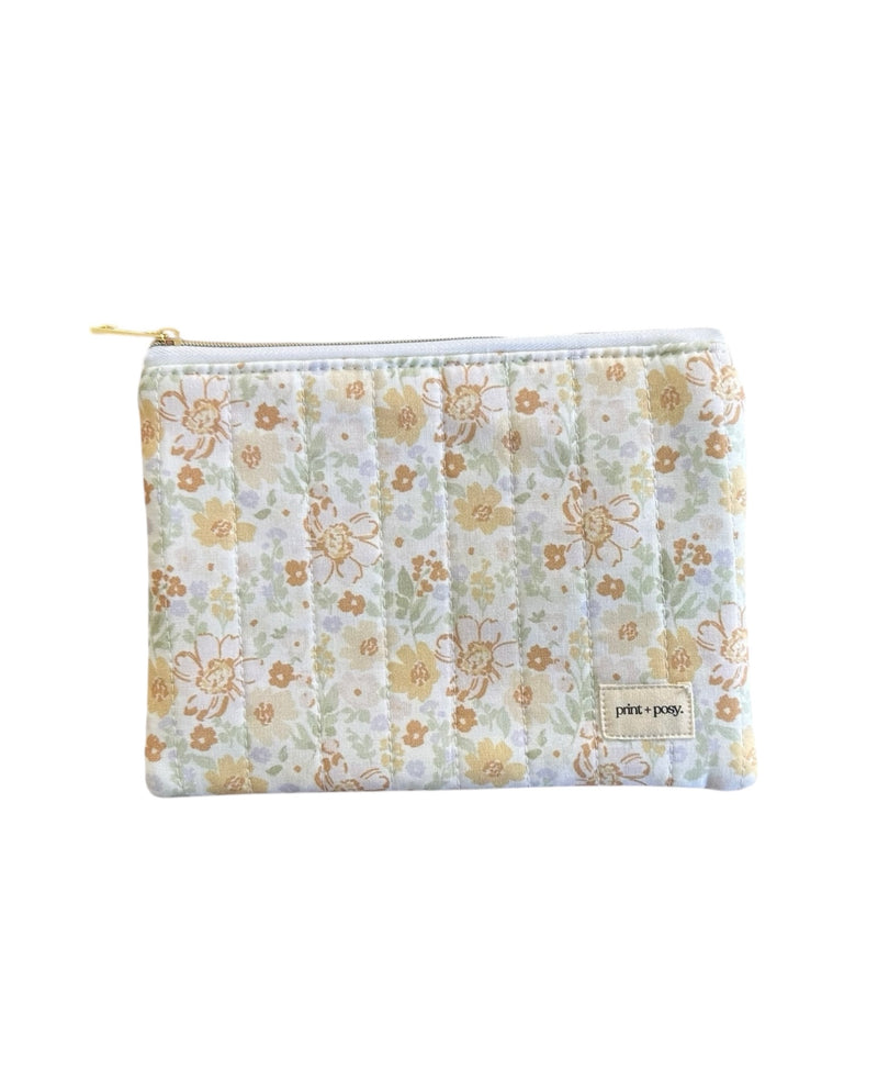 Marigold Quilted Zipper Pouch