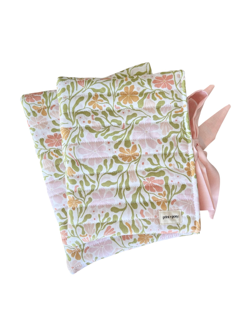 Spring Garden Quilted Book Sleeve