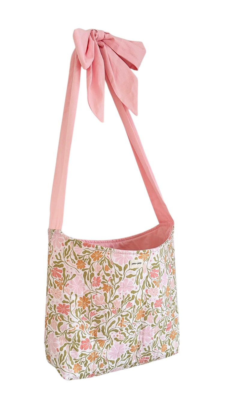 Spring Garden Quilted Bow Tote