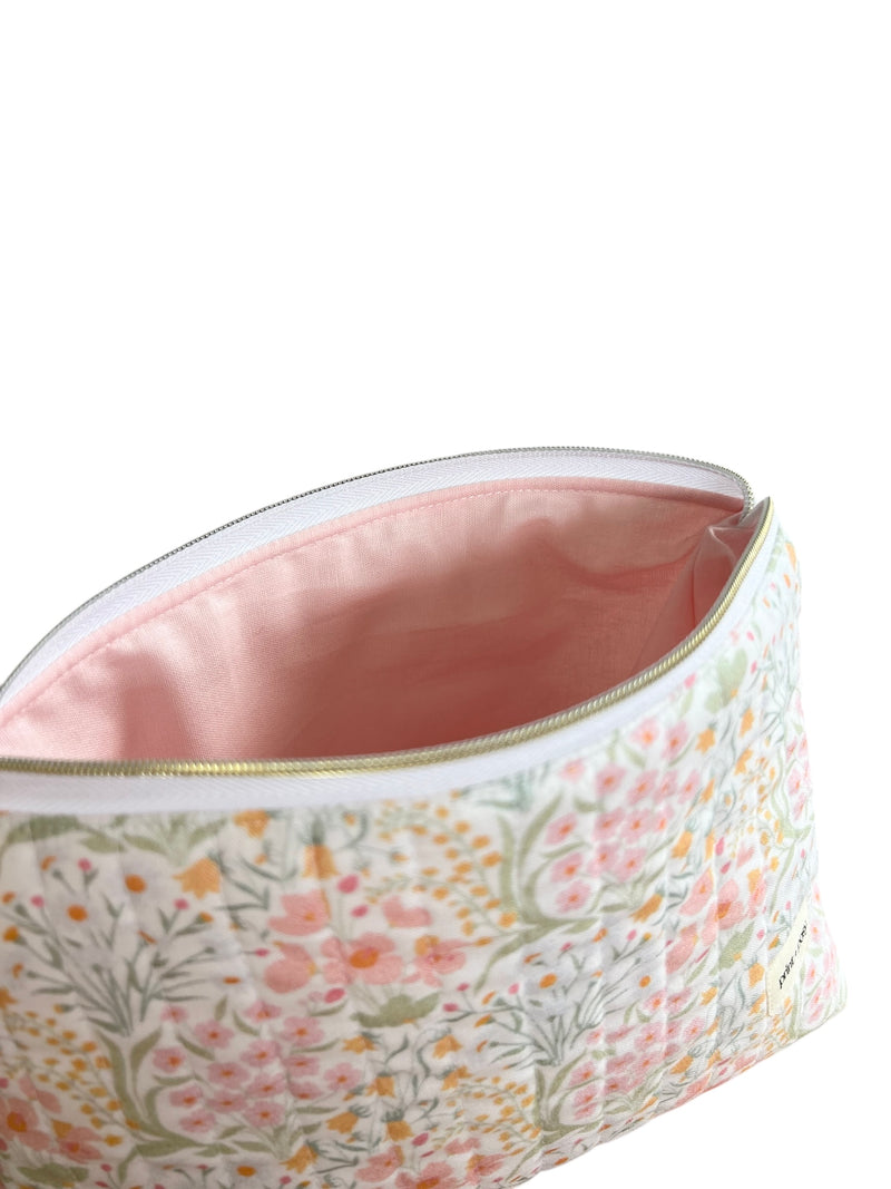Bouquet Quilted Makeup Pouch