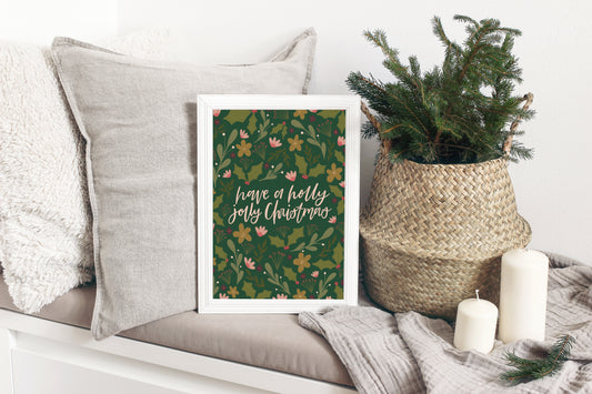 Holly Jolly Christmas Print