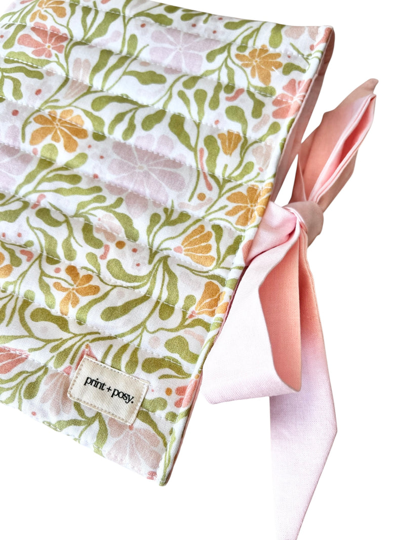Spring Garden Quilted Book Sleeve