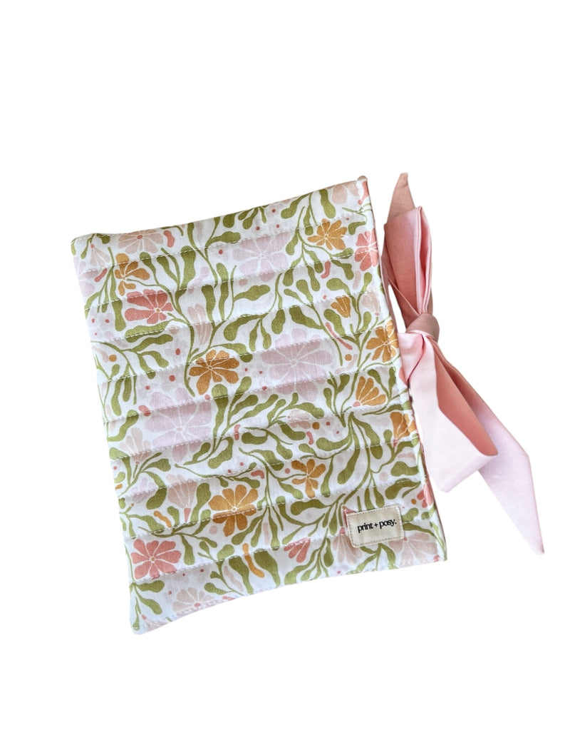 Spring Garden Quilted Book Sleeve
