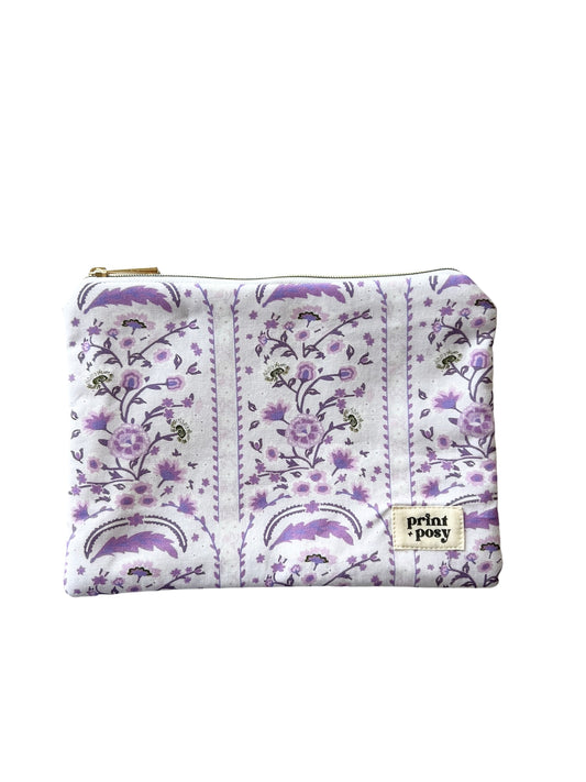 Violet Zipper Pouch