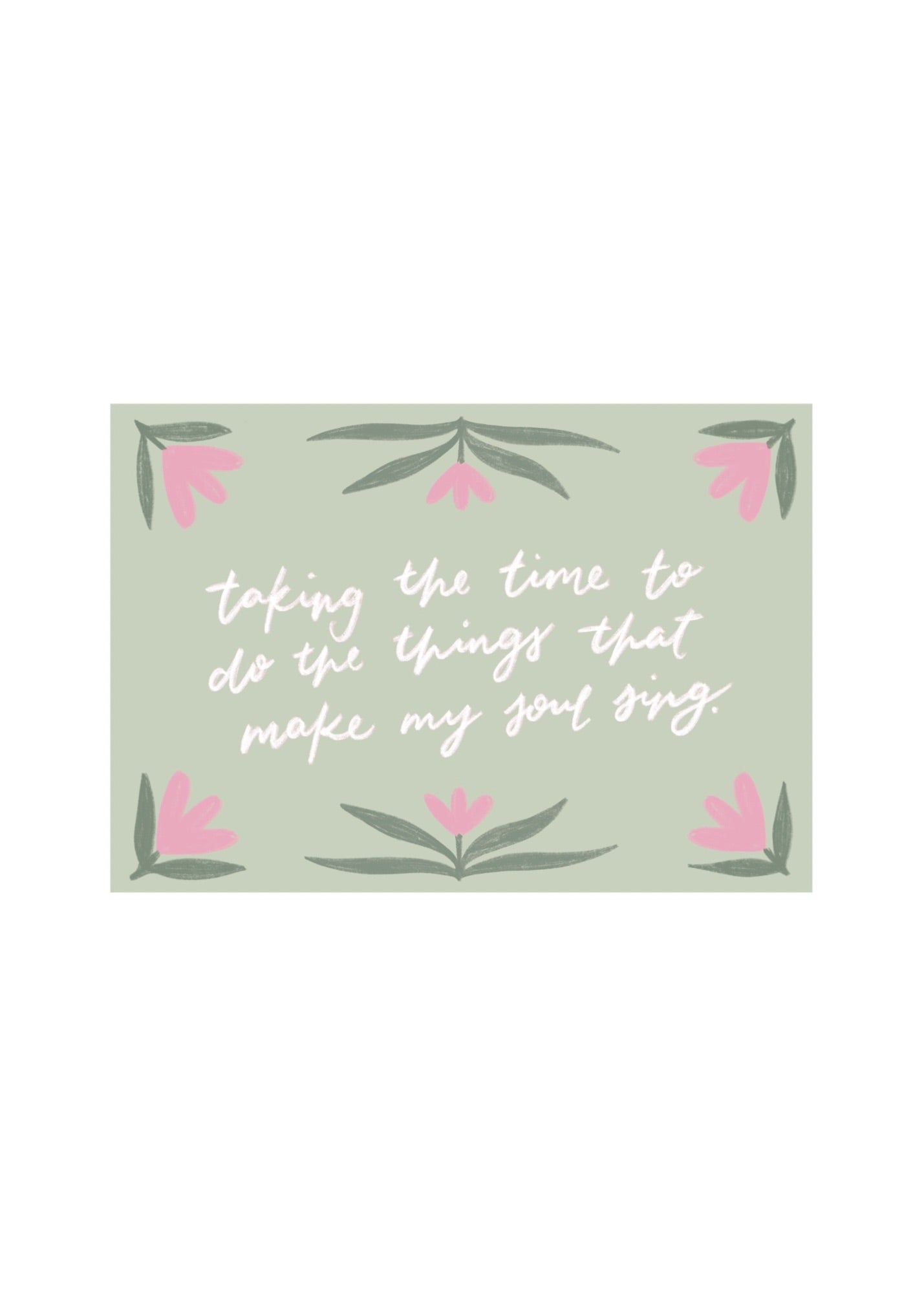 ‘Taking the Time’ Mini Print