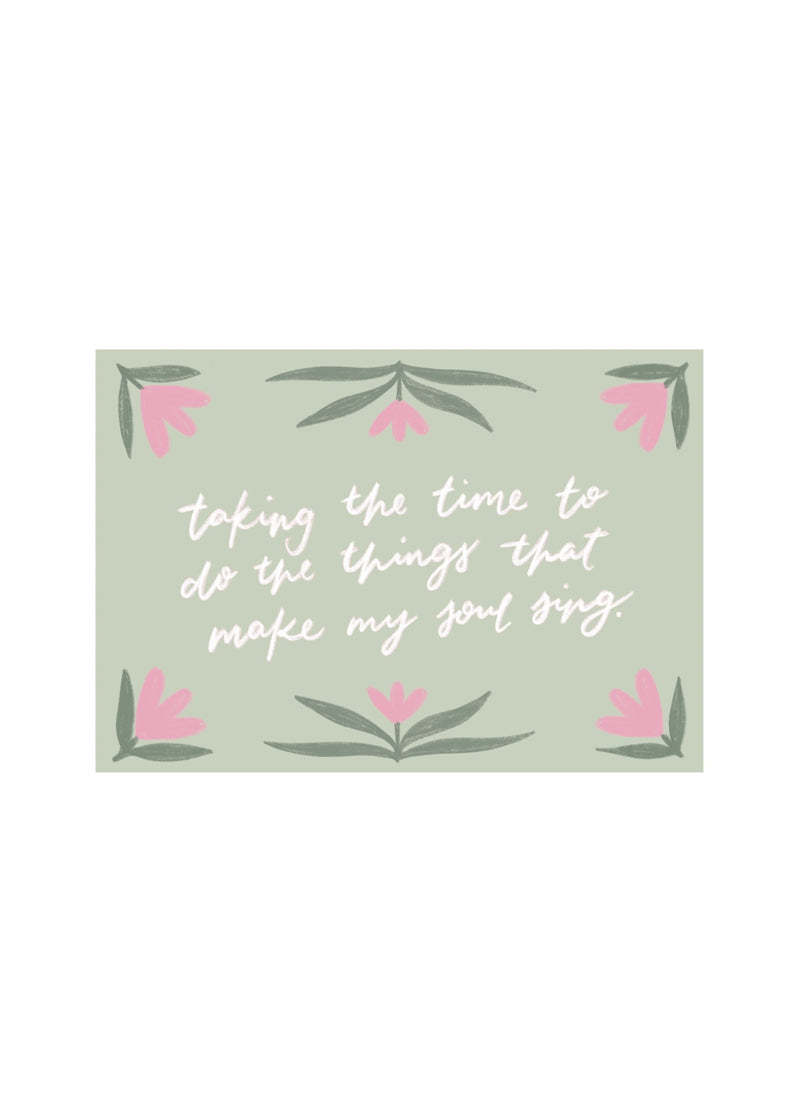 ‘Taking the Time’ Mini Print