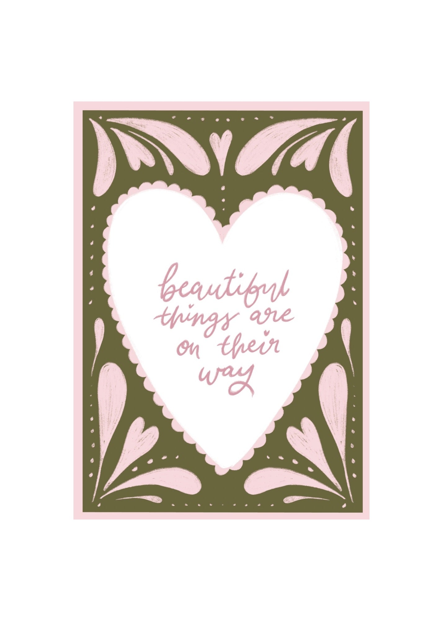 ‘Beautiful things’ Postcard