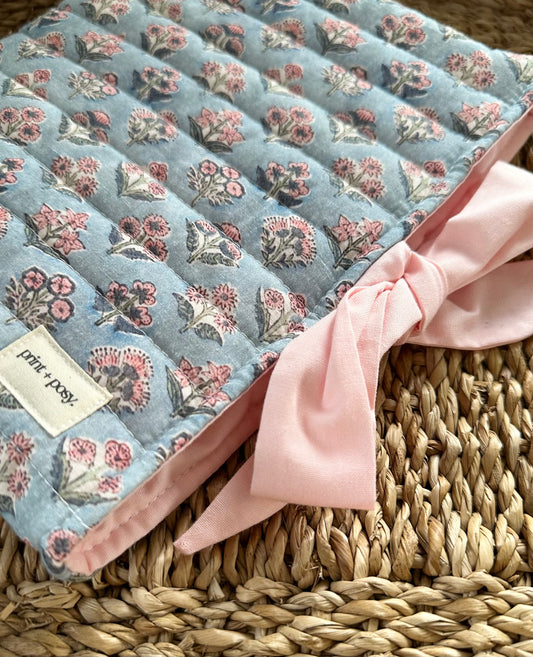 Dusky Quilted Book Sleeve